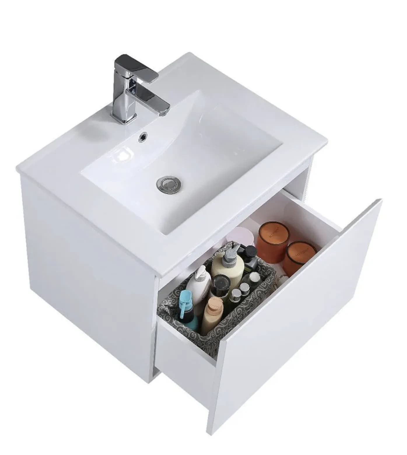 HERA Blanco Vanity Cabinet 800mm (Quartz Top)